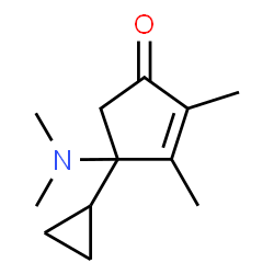 2-Cyclopenten-1-one,4-cyclopropyl-4-(dimethylamino)-2,3-dimethyl-(9CI) structure