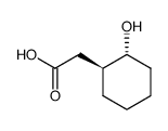 trans-(2-hydroxy-cyclohexyl)acetic acid结构式