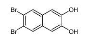 2,3-dihydroxy-6,7-dibromonaphthalene Structure