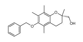 (S)-(-)-6-benzyloxy-2,5,7,8-tetramethyl-3,4-dihydro-2H-1-benzopyran-2-ylmethanol结构式