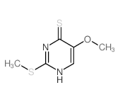 4(3H)-Pyrimidinethione,5-methoxy-2-(methylthio)-结构式