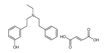 (E)-but-2-enedioic acid,3-[2-[ethyl(2-phenylethyl)amino]ethyl]phenol结构式