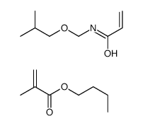 Butyl 2-methyl-2-propenoate, N-[(2-methylpropoxy)methyl]-2-propenamide polymer structure