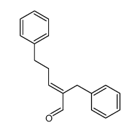 (E)-5-phenyl-2-(phenylmethyl)-2-pentenal结构式