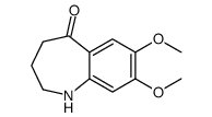 7,8-Dimethoxy-1,2,3,4-tetrahydro-5H-1-benzazepin-5-one结构式