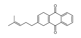 2-(4-methylpent-3-enyl)-1,4-dihydroanthracene-9,10-dione结构式