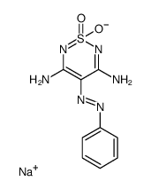 3,5-diamino-1,1-dioxo-1H-1λ6-[1,2,6]thiadiazin-4-one phenylhydrazone, sodium salt Structure