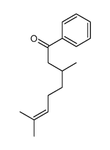 3,7-dimethyl-1-phenyloct-6-en-1-one Structure