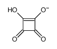 2-hydroxy-3,4-dioxocyclobuten-1-olate结构式