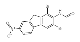 N-(1,3-Dibromo-7-nitrofluoren-2-yl)formamide结构式