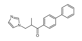 3-imidazol-1-yl-2-methyl-1-(4-phenylphenyl)propan-1-one结构式