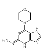 9H-Purine,2-hydrazinyl-6-(4-morpholinyl)- Structure