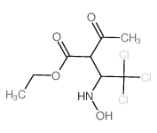 Acetoacetic acid, 2-(2,2,2-trichloro-1-(hydroxyamino)ethyl)-, ethyl ester (8CI) Structure