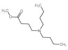 Butanoic acid,4-(dibutylamino)-, methyl ester结构式