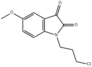 1-(3-chloro-propyl)-5-methoxy-1h-indole-2,3-dione structure