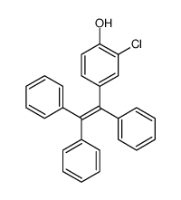2-chloro-4-(1,2,2-triphenylethenyl)phenol Structure