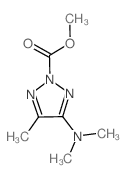 methyl 4-dimethylamino-5-methyl-triazole-2-carboxylate结构式