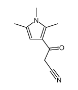 1,2,5-Trimethyl-β-oxo-3-pyrrolpropannitril结构式