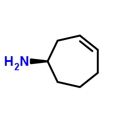3-Cyclohepten-1-amine,(1R)-(9CI) Structure
