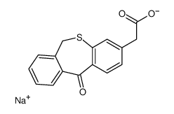 sodium,2-(11-oxo-6H-benzo[c][1]benzothiepin-3-yl)acetate Structure
