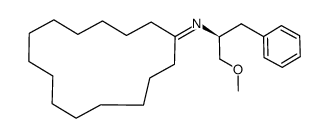 (2S)-(-)-(N-cyclopentadecylidine)-1-methoxy-3-phenyl-2-propylamine Structure