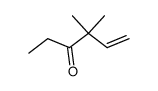 3,3-dimethyl-4-oxohex-1-ene结构式