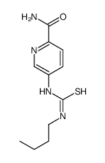 5-(butylcarbamothioylamino)pyridine-2-carboxamide Structure