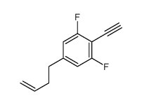 5-but-3-enyl-2-ethynyl-1,3-difluorobenzene结构式
