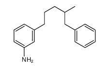 3-(4-methyl-5-phenylpentyl)aniline结构式