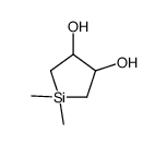 1,1-dimethylsilolane-3,4-diol Structure