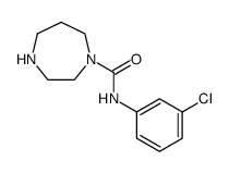 1H-1,4-Diazepine-1-carboxamide, N-(3-chlorophenyl)hexahydro结构式