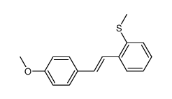(E)-4-methoxy-2'-methylthiostilbene结构式
