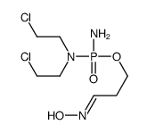 3-(Hydroxyimino)propyl N,N-bis(2-chloroethyl)phosphoramidate结构式