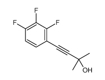 2-methyl-4-(2,3,4-trifluorophenyl)but-3-yn-2-ol结构式