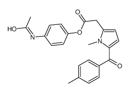 4-(acetylamino)phenyl 1-methyl-5-(4-methylbenzoyl)-1H-pyrrole-2-acetate Structure