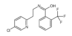 N-[2-(5-chloropyridin-2-yl)ethyl]-2-(trifluoromethyl)benzamide结构式