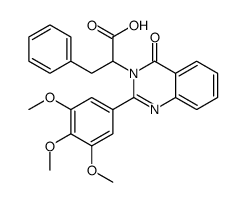 2-[4-oxo-2-(3,4,5-trimethoxyphenyl)quinazolin-3-yl]-3-phenyl-propanoic acid Structure