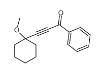 3-(1-methoxycyclohexyl)-1-phenylprop-2-yn-1-one结构式