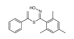 2,4,6-Trimethylbenzthiohydroximsaeure-S-(1-phenylvinyl)ester Structure