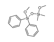 1,1-dimethyl-1,2-dimethoxy-1,1-diphenyldisiloxane Structure