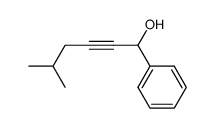 1-phenyl-5-methyl-2-hexyn-1-ol Structure