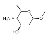 methyl-4-amino-2,4,6-tridesoxy-α-L-xylo-hexopyranoside结构式