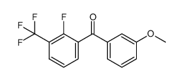 [2-fluoro-3-(trifluoro-methyl)phenyl](3-methoxyphenyl)methanone结构式