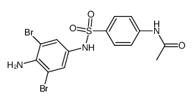 N-acetyl-sulfanilic acid-(4-amino-3,5-dibromo-anilide)结构式