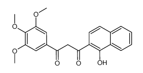 1-(1-hydroxy-[2]naphthyl)-3-(3,4,5-trimethoxy-phenyl)-propane-1,3-dione结构式