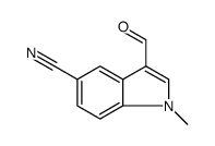 1H-Indole-5-carbonitrile, 3-formyl-1-methyl结构式