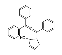 (1R,5S)-5-(1,3,3-triphenylpropa-1,2-dienyl)cyclopent-2-en-1-ol结构式