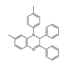 1,2-dihydro-2,3-diphenyl-7-methyl-1-(4-methylphenyl)-quinoxaline结构式