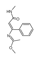 methylN-((E)-3-(methylamino)-3-oxo-1-phenylprop-1-en-1-yl)acetimidate Structure