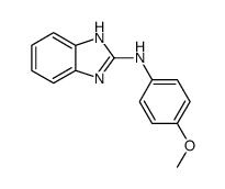 N-(4-methoxyphenyl)-1H-benzo[d]imidazol-2-amine结构式